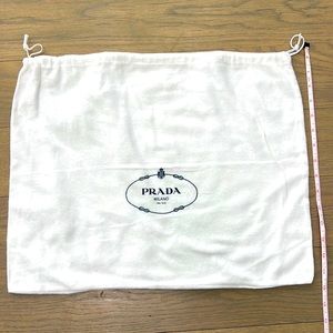 14.5 x 19 inch Prada draw string duster bag  shoe bag purse bag flip authentic